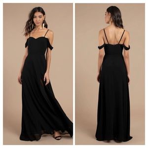 Tobi See You Again Off the Shoulder Maxi Dress Cold Shoulder Gown